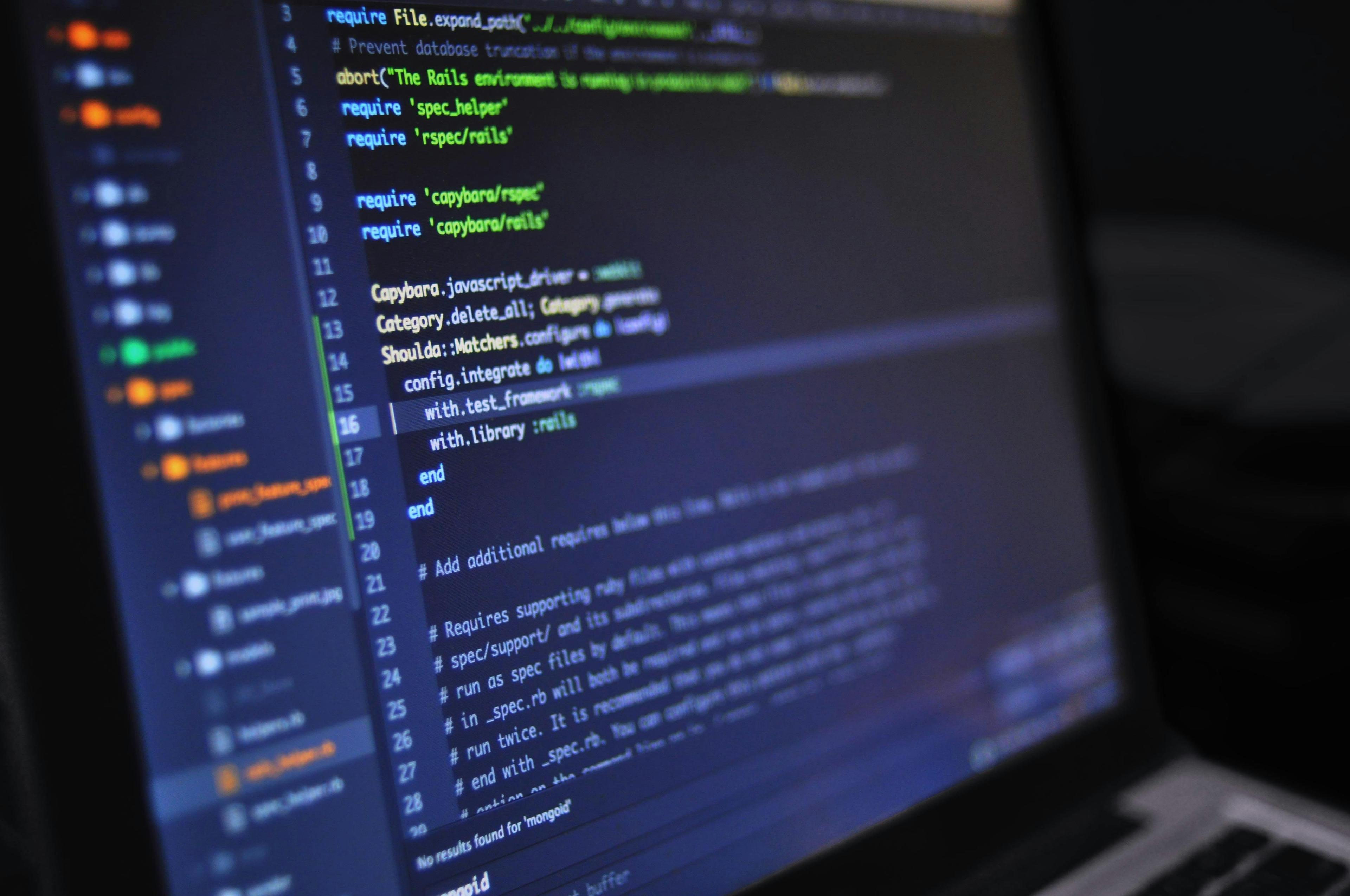 Code editor with programming code